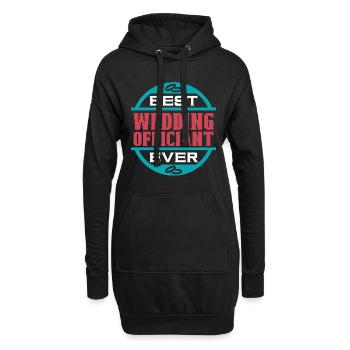 Officiant Best Ever Wedding Officiant Minister - Hoodie-Kleid - Schwarz - Vorne