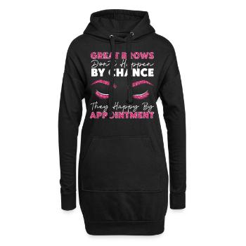 Esthéticienne esthéticienne agréée - Sweat-shirt à capuche long Femme - noir - Devant
