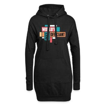 Officiant World's Best Officiant Wedding Minister - Hoodie-Kleid - Schwarz - Vorne