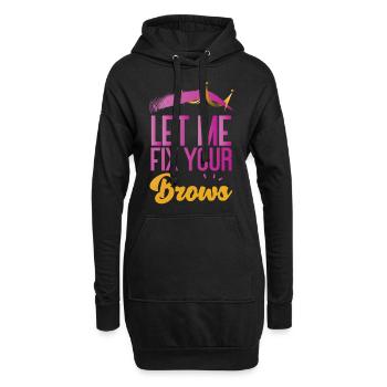 Esthetician Skincare Beautician - Hoodie-Kleid - Schwarz - Vorne