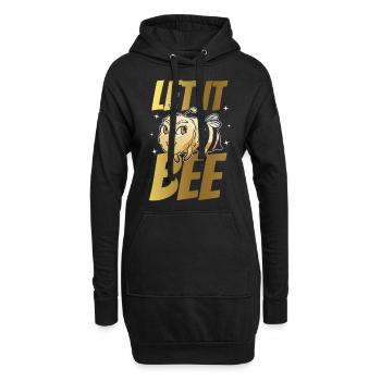 Let It Bee Biene Imker Bienenzüchter Honigbiene - Hoodie-Kleid - Schwarz - Vorne