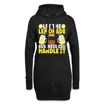 Limonade Limonadenstand - Hoodie-Kleid - Schwarz - Vorne