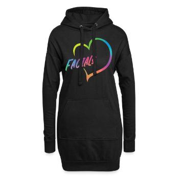 Cute Esthetician Skincare - Hoodie-Kleid - Schwarz - Vorne
