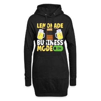 Limonade Limonadenstand - Hoodie-Kleid - Schwarz - Vorne