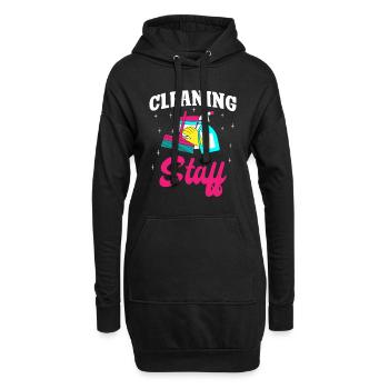 A partir de 250km/h mon balai tire un peu vers la droite - Sweat-shirt à capuche long Femme - noir - Devant