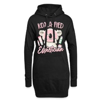 Cute Licensed Esthetician Skincare - Hoodie-Kleid - Schwarz - Vorne