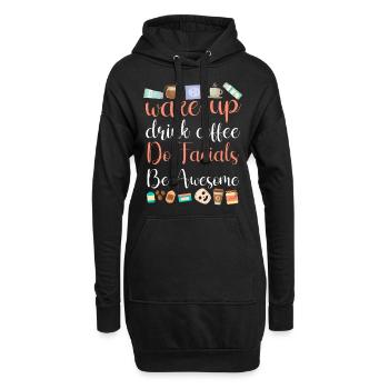 Cute Esthetician Skincare - Hoodie-Kleid - Schwarz - Vorne