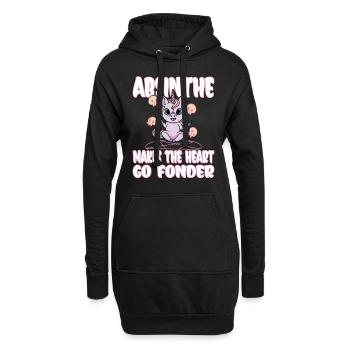 Satan Beelzebub Teufel Gothic Pentagram Mystisch - Hoodie-Kleid - Schwarz - Vorne
