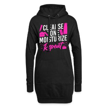 Cute Licensed Esthetician Skincare - Hoodie Dress - black - Front