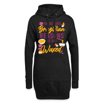Cute Esthetician Skincare - Hoodie-Kleid - Schwarz - Vorne