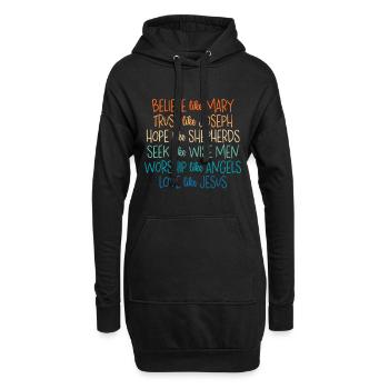 Juneteenth feiert die Freiheit der Schwarzen 1865 Afrikanisch - Hoodie-Kleid - Schwarz - Vorne