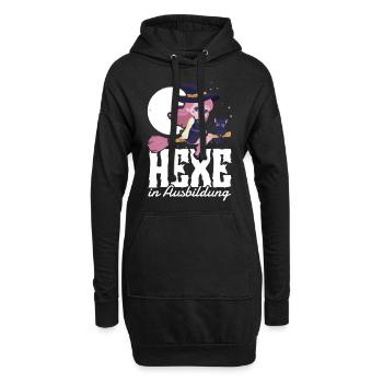 Hexe In Ausbildung - Hoodie-Kleid - Schwarz - Vorne