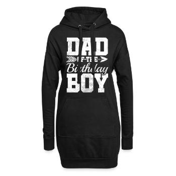 Dad Of The Birthday Boy - Hoodie-Kleid - Schwarz - Vorne