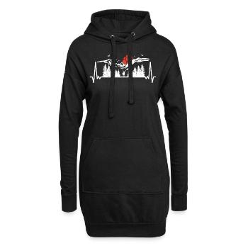Schwarzwald Schwarzwälder Baden-Württemberg - Hoodie-Kleid - Schwarz - Vorne