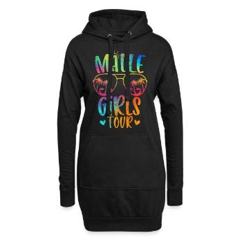 Malle Girls Tour - Hoodie-Kleid - Schwarz - Vorne