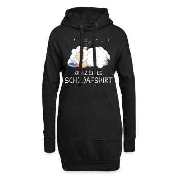 Schafe Schafherde Bauernhof Landwirt Schäfer - Hoodie-Kleid - Schwarz - Vorne