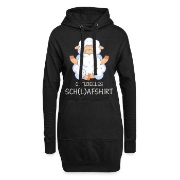 Schafe Schafherde Bauernhof Landwirt Schäfer - Hoodie-Kleid - Schwarz - Vorne