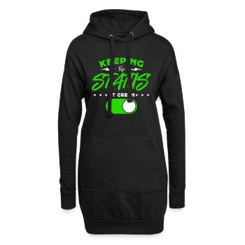 Project Management Keeping The Status At Manager - Hoodie-Kleid - Schwarz - Vorne