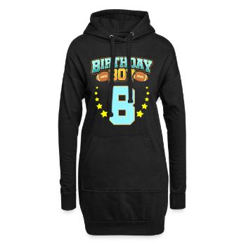 8. Geburtstag für Jungen Fußball 8 Jahre alt Kinder Gi - Hoodie-Kleid - Schwarz - Vorne