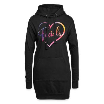 Cute Esthetician Skincare - Hoodie-Kleid - Schwarz - Vorne