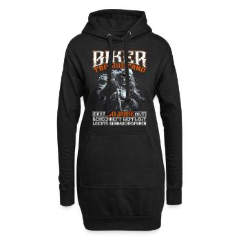 Motorradfahrer & Biker 50. Geburtstag - Hoodie-Kleid - Schwarz - Vorne