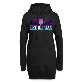 Cute Licensed Esthetician Skincare - Hoodie-Kleid - Schwarz - Vorne