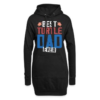 Sea Turtle Tortoise Dad Best - Sweat-shirt à capuche long Femme - noir - Devant