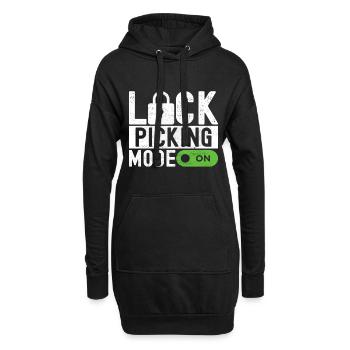 Schlüsseldienst Locksmith Dietrich - Hoodie-Kleid - Schwarz - Vorne