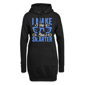 Ophtalmologiste Je fais paraître les gens plus intelligents - Sweat-shirt à capuche long Femme - noir - Devant