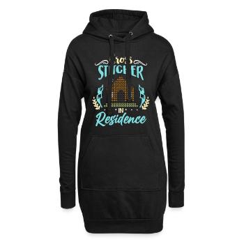 Point de croix Cross Stitcher In Residence Quilting - Sweat-shirt à capuche long Femme - noir - Devant