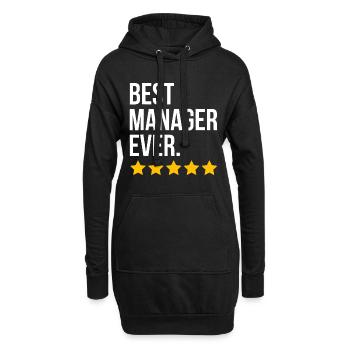 Bester Manager aller Zeiten Lustiger Verwalter - Hoodie-Kleid - Schwarz - Vorne