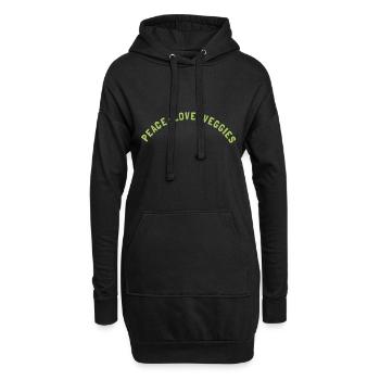 Funny Veggie Art Pour Femmes Hommes Vegan Food Vegetabl - Sweat-shirt à capuche long Femme - noir - Devant