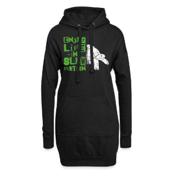 Sea Turtle Tortoise Enjoy Life In - Hoodie-Kleid - Schwarz - Vorne