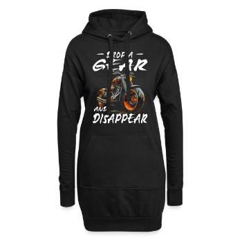 Motorrad | Motorradfahrer & Biker Spüche - Hoodie-Kleid - Schwarz - Vorne