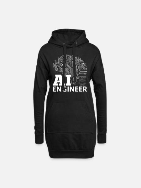 Artificial Intelligence Engineer - AI Engineer - Hoodie-Kleid - Schwarz