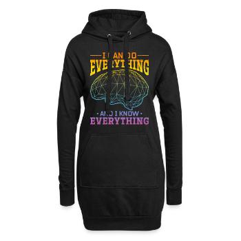 Artificial Intelligence Quotes Artificial Intellig - Hoodie-Kleid - Schwarz - Vorne