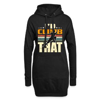 Indoor Climbing I'd Climb That Bouldering Climber - Hoodie-Kleid - Schwarz - Vorne