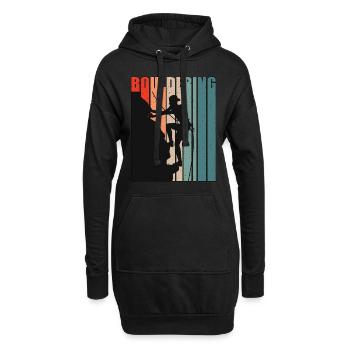 Indoor Climbing Bouldering Sport Climbing Climber - Hoodie-Kleid - Schwarz - Vorne