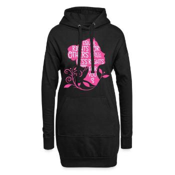 Feminist Equal Rights For Others - Hoodie-Kleid - Schwarz - Vorne