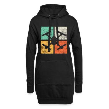 Drones Pilot Quadcopter FPV Drone Racingfpv racing - Hoodie Dress - black - Front