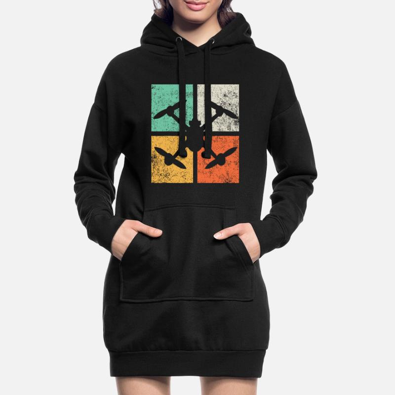 Drones Pilot Quadcopter FPV Drone Racingfpv racing Hoodie Dress