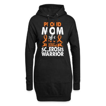 Mother of multiple sclerosis - Hoodie Dress - black - Front