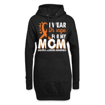 Wear orange for Month of Consciousness - Hoodie Dress - black - Front
