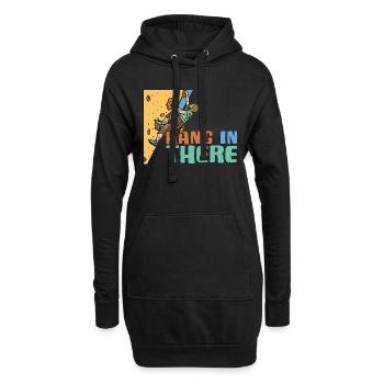 Escalade Hang In There Mountain Sport Climber - Sweat-shirt à capuche long Femme - noir - Devant