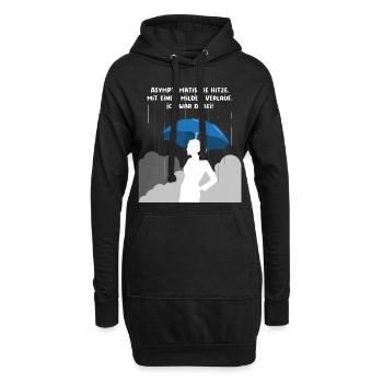 Asymptomatische Hitze mit einem milden Verlauf Ich - Hoodie-Kleid - Schwarz - Vorne