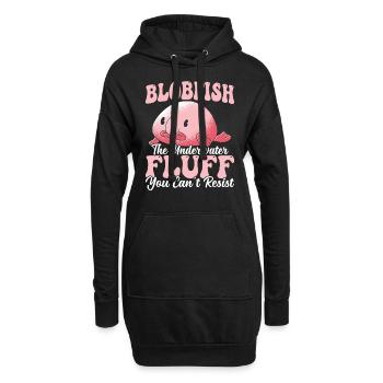 Propriétaires de blobfish Poissons blob sous-marins - Sweat-shirt à capuche long Femme - noir - Devant