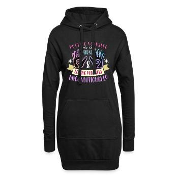 Reiki Putting Yourself First & Loving Meditation - Hoodie-Kleid - Schwarz - Vorne