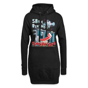 SINGAPURER NATIONALFEIERTAG, 58. GEBURTSTAG - Hoodie-Kleid - Schwarz - Vorne