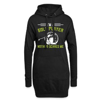 Je suis un joueur de golf Rien ne me fait peur - Joueur de golf - Sweat-shirt à capuche long Femme - noir - Devant