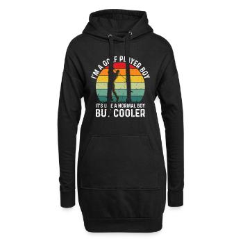 Je suis un garçon joueur de golf - Golfeur Golfing Boys - Sweat-shirt à capuche long Femme - noir - Devant
